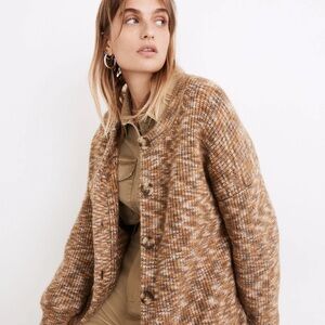 Women's Brown Knit Jacket